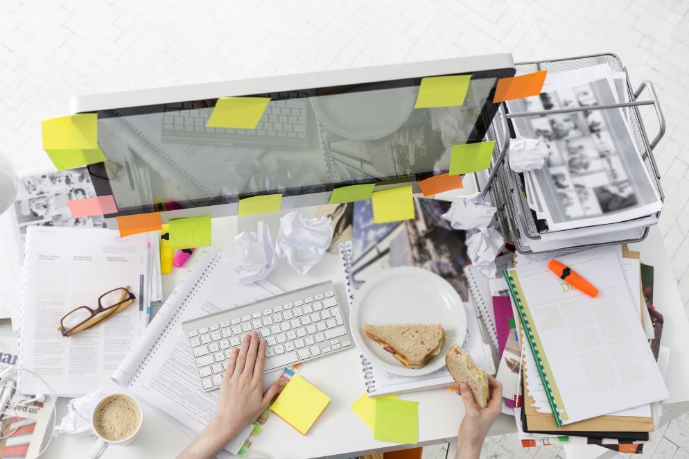 Sonstiges: Arbeitsplatz von oben