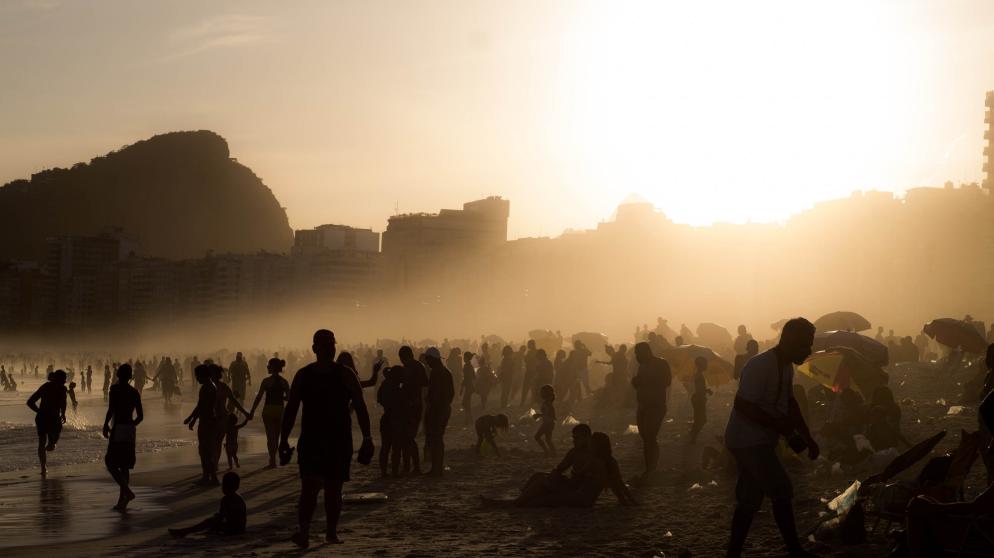 Brasilien: Sonnenuntergang Menschen