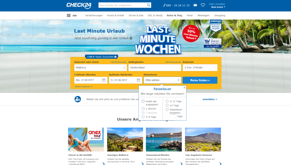 Sonstiges: Desktopbild Last Minute Woche