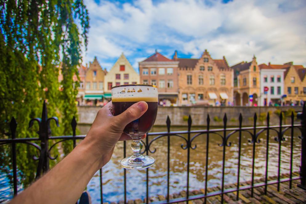 Bier, Baum, Gracht Brügge